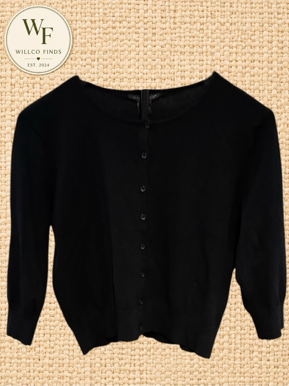 August Silk Black Dolman Sleeve Sweater Women’s Large Boat Neck Knit Top